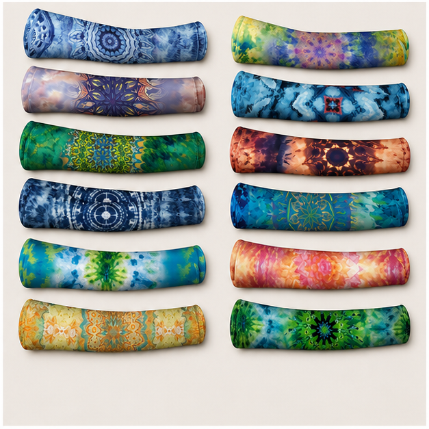 12 Pairs Women Farmers Sleeves UV Sun Protection Arm Sleeves for Cooling Cover Gardening Sports 21inch - back view