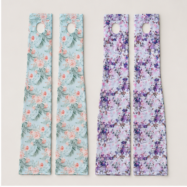 Arm Sleeves Gardening Gifts for Women - Outdoor UV Protection Cover for Plant Lover Running Biking Driving - back view