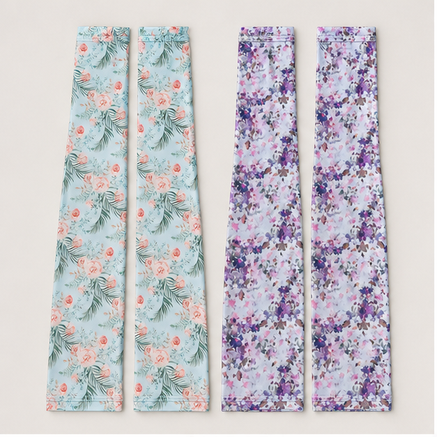 Arm Sleeves Gardening Gifts for Women - Outdoor UV Protection Cover for Plant Lover Running Biking Driving - front view