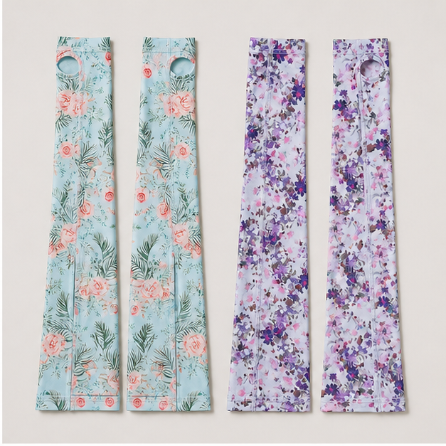 Arm Sleeves Gardening Gifts for Women - Outdoor UV Protection Cover for Plant Lover Running Biking Driving - back view