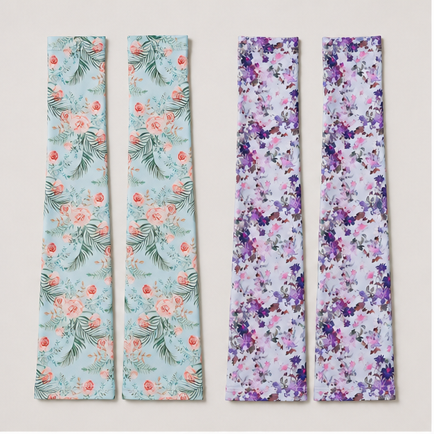 Arm Sleeves Gardening Gifts for Women - Outdoor UV Protection Cover for Plant Lover Running Biking Driving - front view
