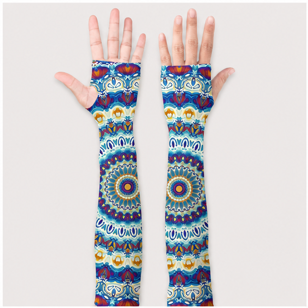 Gardening Sleeves for Women Farm Sun Protection Thorn Proof Cooling Arm Sleeves to Cover Arms for Garden Sports - front view